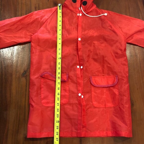 Cloud 9 Kid's Ladybug Raincoat 5-12Y Red - Picture 10 of 11